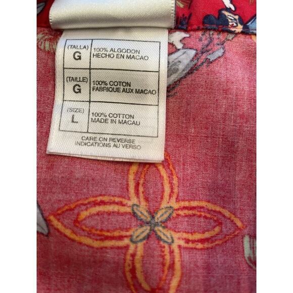 Disney Store Mickey Mouse Surfing Short Sleeve Button Up Shirt Mens L - Picture 5 of 8